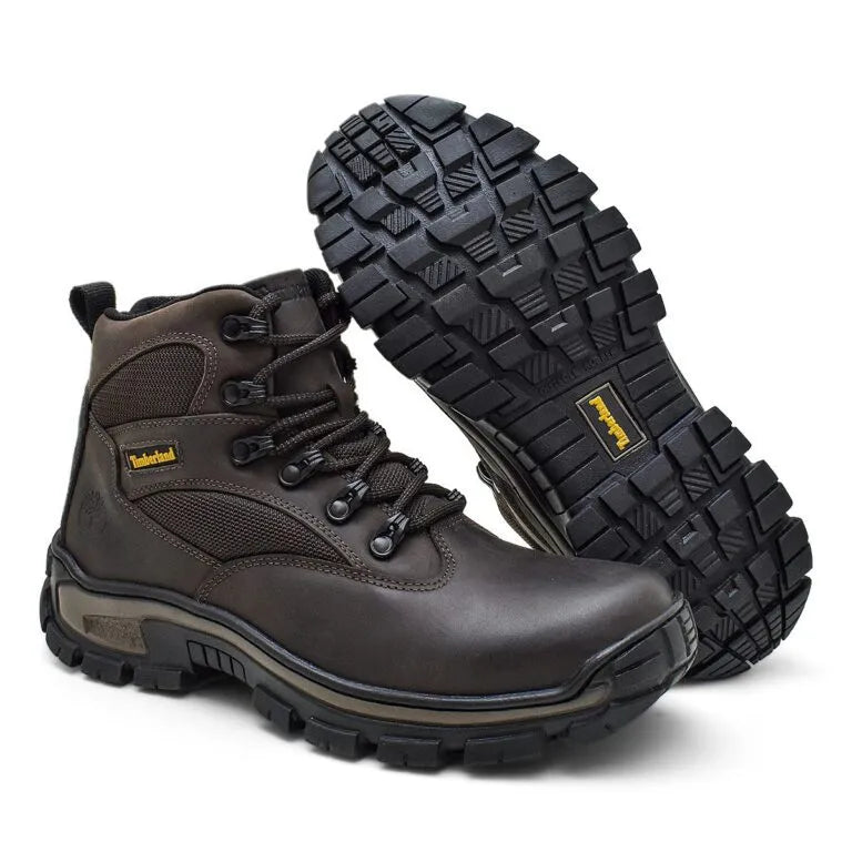 Bota Masculina em Couro Legitimo 13018 CH0C0LATE